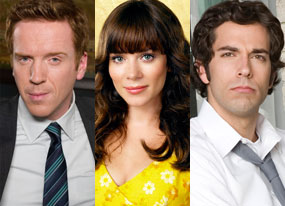 Damien Lewis (Life), Anna Friel (Pushing Daisies), Zachary Levi (Chuck) Damien Lewis (Life), Anna Friel (Pushing Daisies), Zachary Levi (Chuck)